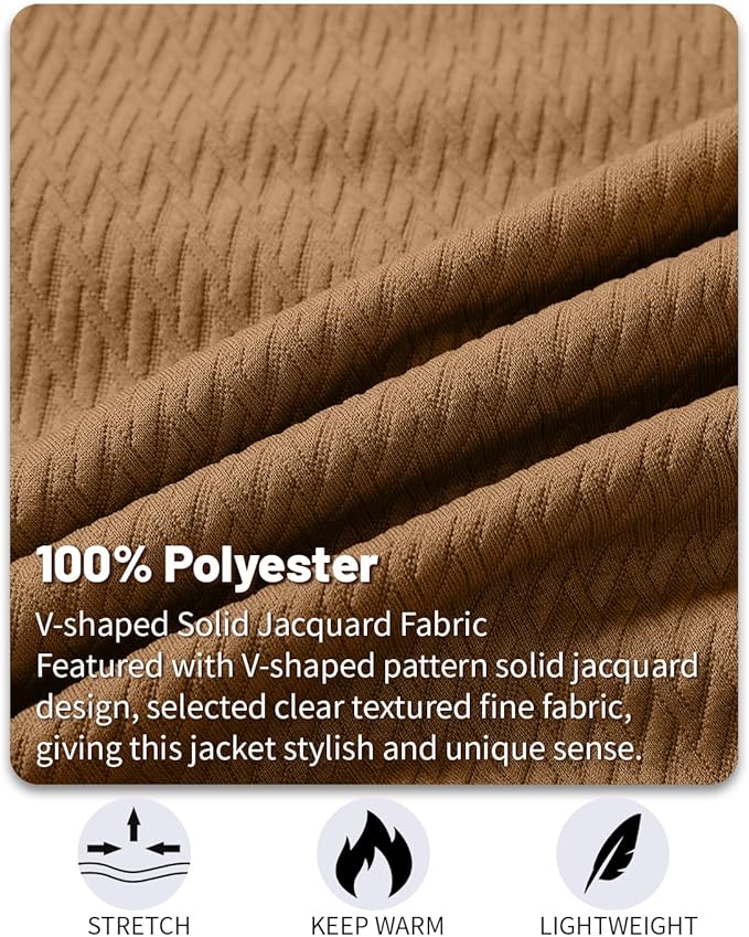 Mens Casual Jacket Loose Fit Lightweight Jacket Varsity Bomber Jacket with Zipper