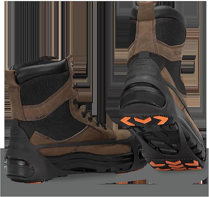 Due North GripPro Spikeless Footwear Traction Aids for Men and Women - for Ice and Snow - Lightweight Full-Foot Rubber Tread