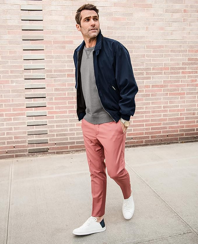 Weatherproof Men's Golf Jacket - Lightweight Windbreaker, Water-Resistant Microfiber Shell, Perfect for Golf & Casual Wear