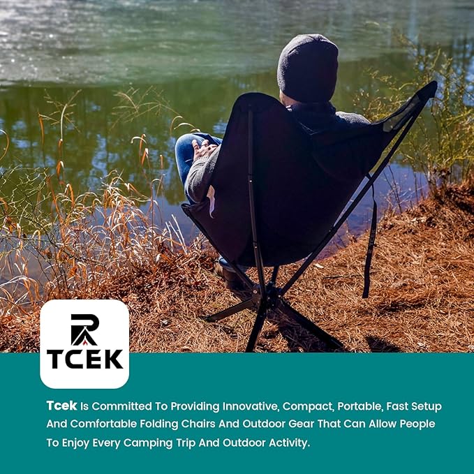 Adjustable Portable Camping Chair RiseLite Lightweight Compact Folding Chair for Adults, Collapsible Camp Chairs That Folds Up Small, Easy Carry for Travel, Outdoor, Sports, Backpacking, Hiking