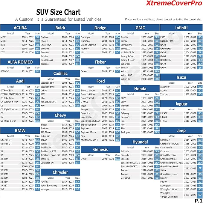 All Weather Waterproof car Cover Good for rain Snow uv Protection dust Escalade ESV Suburban Expedition Yukon XL Excursion Grand Wagoneer Navigator