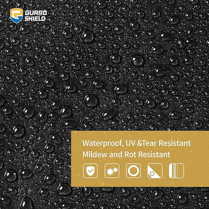 GUARD SHIELD Super Heavy Duty Black/Silver Ploy Tarp Cover 10x20 Feet Waterproof Tarps 16mil Thick UV and Tear Resistant Tarpualin