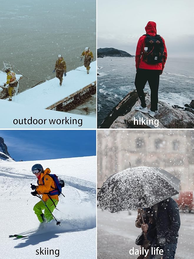 Nutria Mens Thermal Underwear Set Thick Fleece Lined Heavyweight Outdoor Baselayer Extreme Cold Weather Winter Ultra-Warm U10