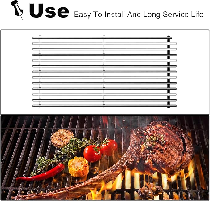 54801 Grill Grates Replacement for DCS Grill Parts 20” DCS 36, 48, 36ABQR,36BQ, 36BQR, 36DBQ, 48DBQAR, 48DBQR, 48EBQAR, 48EBQR, BGA36-BQARL, BGA36-BQARN, Stainless Steel BBQ Ceramic Rods Grids