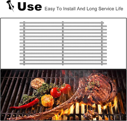 54801 Grill Grates Replacement for DCS Grill Parts 20” DCS 36, 48, 36ABQR,36BQ, 36BQR, 36DBQ, 48DBQAR, 48DBQR, 48EBQAR, 48EBQR, BGA36-BQARL, BGA36-BQARN, Stainless Steel BBQ Ceramic Rods Grids