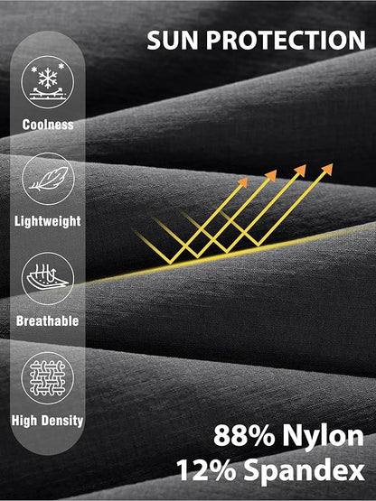 Mens Hiking Pants Lightweight Cargo Work Tactical Nylon Stretch Waterproof Quick Dry Fishing Travel Outdoor 6 Pockets