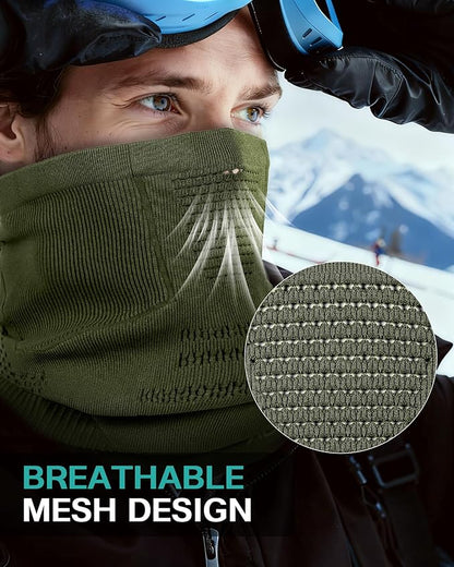 Winter Neck Gaiter Windproof Neck Warmer Scarf Breathable Half-Face Mask Ski Mask Unisex for for Cold Weather Outdoor