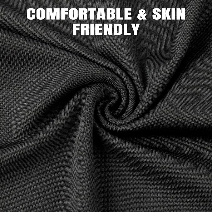 HONGTEYA 6 Pack Neck Gaiter Face Mask: Breathable Windproof Face Cover Balaclava High Elastic Earloop Bandana for Men Women