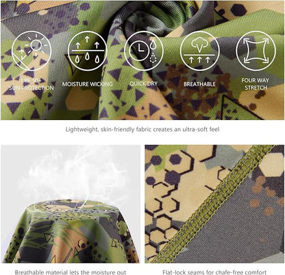 BASSDASH UPF 50+ UV Sun Protection Neck Gaiter Fishing Mask Hunting Kayaking Hiking Cycling Ski Sports