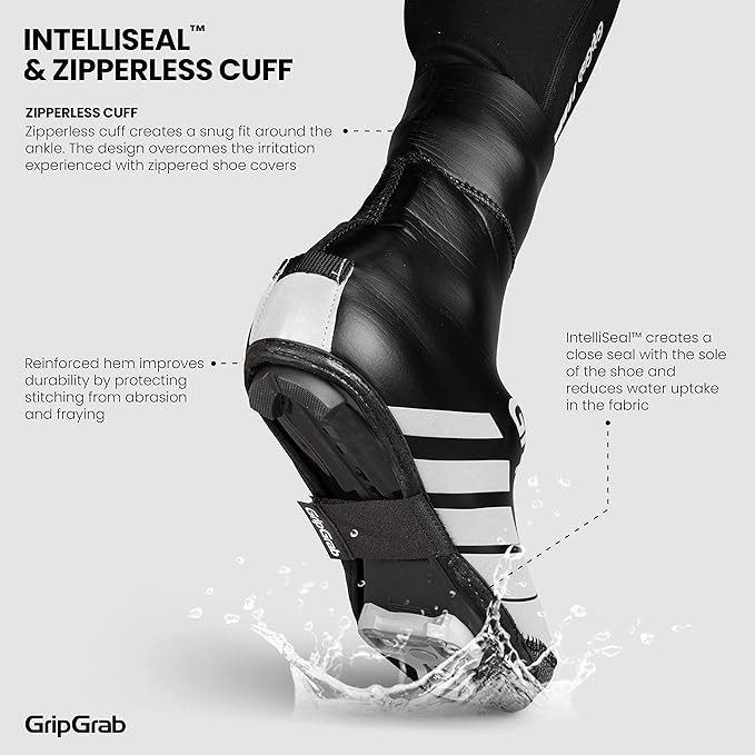GripGrab RaceThermo Waterproof Winter Road Cycling Shoe Covers Cold Weather Thermal Neoprene Winter Cycling Overshoes