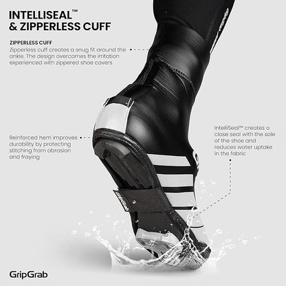 GripGrab RaceThermo Waterproof Winter Road Cycling Shoe Covers Cold Weather Thermal Neoprene Winter Cycling Overshoes