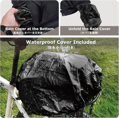 YAPJEB Bike Bags for Bicycle Rear Rack, Trunk Pannier Saddle Seat Bag Carrier for Commuter Cycling Travel(Red)