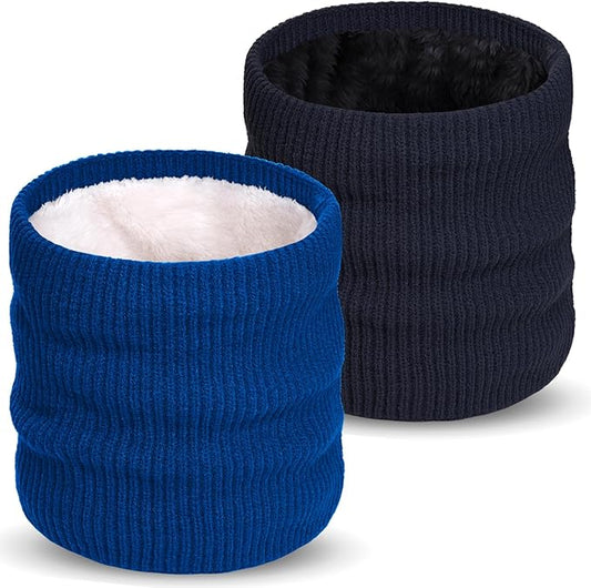 Winter Knitted Neck Gaiter For Men and Women Fleece Neck Warmer Windproof Face Mask for Cold Weather Gifts