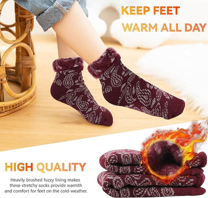 Sunew Warm Thermal Socks 4 Pack, Mens Womens Winter Heated Outdoor Skiing Thermal Socks