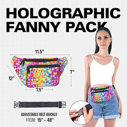 Rainbow Fanny Pack Belt Bag I Mens Fanny Packs for Women - Crossbody Bag Bum bag Waist Bag Waist Pack - For Halloween costumes, for Hiking, Running, Travel, Waterproof and more