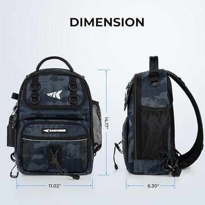 KastKing BaitSpace Fishing Sling Bag, Fishing Backpack with Rod & Beverage Holder, Tackle Bag for Fishing Gear