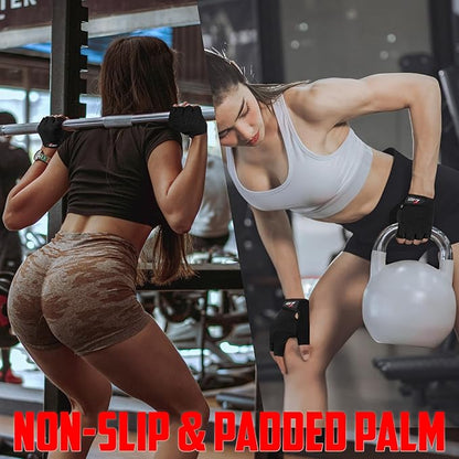 ZRIX Well Vented Weight Lifting Gym Workout Gloves with Wrist Wrap Support for Men & Women & Adult, Full Palm Protection, Training, Fitness, Hanging, Pull ups, Cycling & Hand Grip Gloves