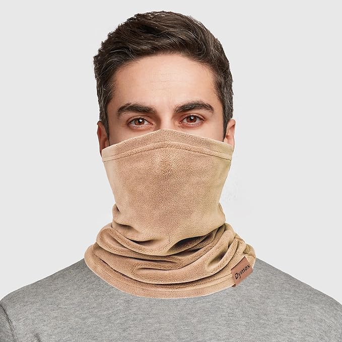 Winter Neck Warmer Gaiter Fleece Neck Cover Cotton Balaclava Windproof Face Cover Mask for Women Men