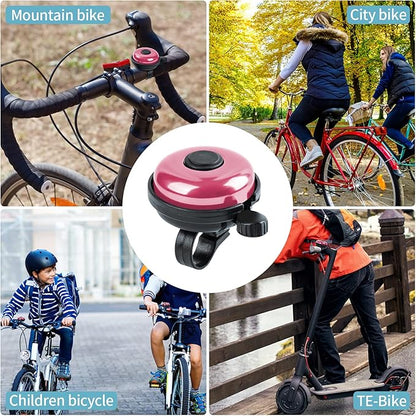 Classic Bike Bell, Aluminum Bicycle Bell, Loud Crisp Clear Sound Bicycle Bike Bell for Adults Kids