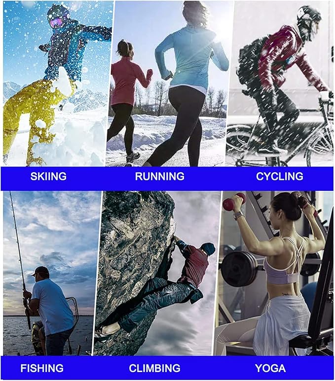 Winter Fleece Neck Warmer Mens Ski Mask Face Warmer Neck Gaiter Neck Scarf Women Thick Windproof 2 Pack