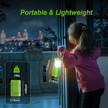 3000mAh Large Capacity Hand Crank Solar Camping Lantern, Portable Ultra Bright LED Torch, 23-26 Hours Running Time, USB Charger, Electronic Lantern for Outdoor