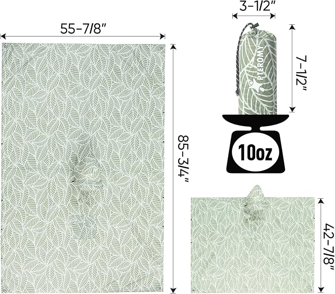 PTEROMY Hooded Rain Poncho for Adult with Pocket, Waterproof Lightweight Unisex Raincoat for Hiking Camping Emergency