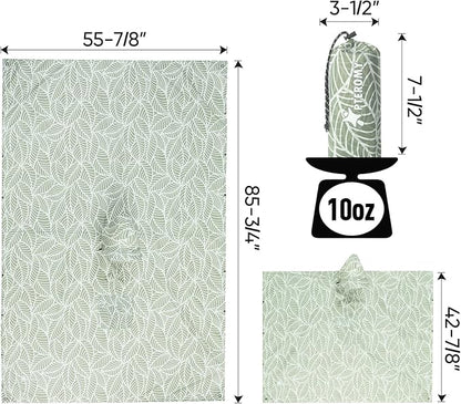 PTEROMY Hooded Rain Poncho for Adult with Pocket, Waterproof Lightweight Unisex Raincoat for Hiking Camping Emergency