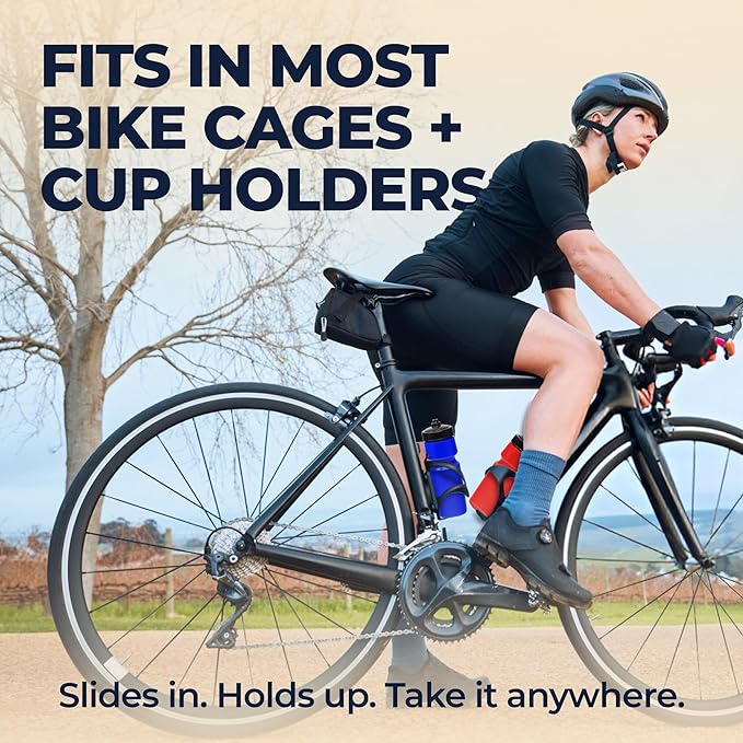 Rolling Sands USA Made 24 oz Sports Squeeze Water Bottles, 3 Pack, BPA-Free, Easy Drink One Way Flow Valve, Fits Most Bike Cages, Dishwasher Safe, Durable, Reusable and Lightweight, Red