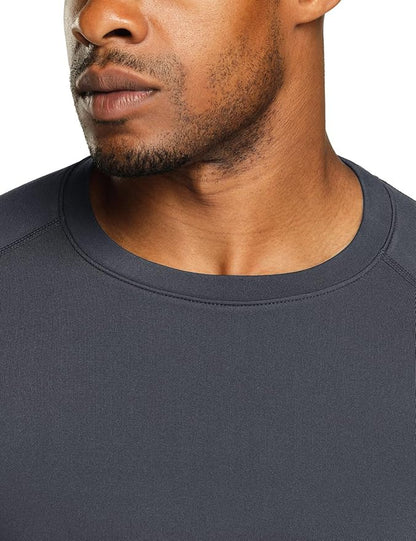 TSLA Men's Thermal Long Sleeve Compression Shirts, Athletic Base Layer Top, Winter Gear Running T-Shirt