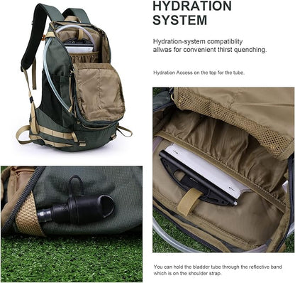 MOUNTAINTOP Hiking Backpack 35L Travel Backpack Lightweight Daypack for Men&Women Outdoor Camping