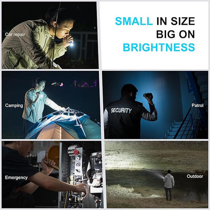 WUBEN C3 Flashlight 1200 High Lumens Rechargeable Flashlights 6 Modes Super Bright IP68 LED Tactical Flashlight for Camping, Home, Emergenc, Inspection, Repair, Tool Gifts for Men(Khaki)