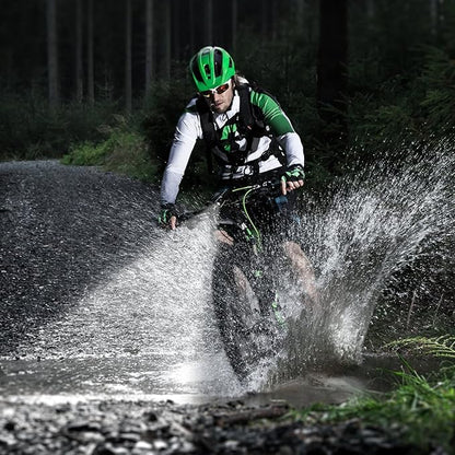 Bright Eyes - 2-Pack Aircraft Aluminium Waterproof 300 Lumen LED Bike Light Set (Headlight, Taillight) - Batteries Included