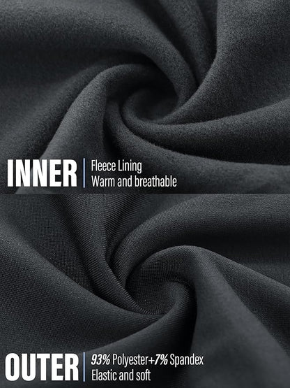 URATOT Men's Thermal Underwear Bottom Fleece Long Johns for Men Soft Warm Base Layer Thermal Pants for Cold Weather
