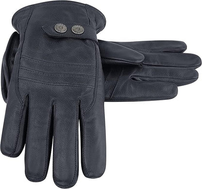 Riparo Winter Gloves for Men, Leather Winter Gloves for Cold Weather, Snow Gloves for Motorcycle Driving Hiking Outdoor