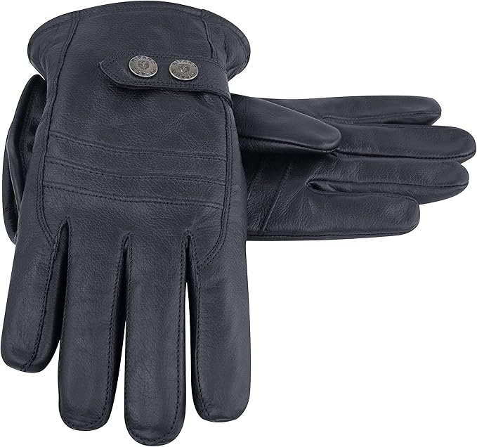 Riparo Winter Gloves for Men, Leather Winter Gloves for Cold Weather, Snow Gloves for Motorcycle Driving Hiking Outdoor