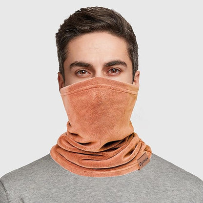 Winter Neck Warmer Gaiter Fleece Neck Cover Cotton Balaclava Windproof Face Cover Mask for Women Men