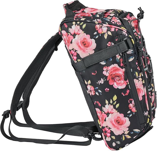 KEMIMOTO Rear Bike Rack Bag, 13L Water-resistant Trunk Bags 3-IN-1, Zippered Bicycle Backpack Shoulder Pannier Saddle Pack for Ebikes Cycling Commuting Travel Outdoor Camping, Pink