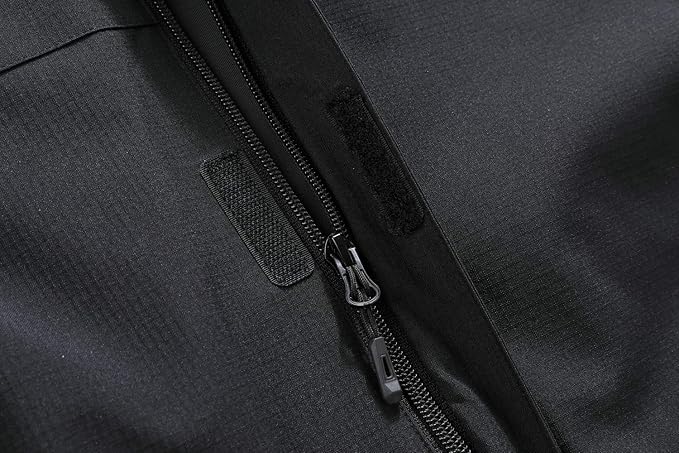 OTU Men's Lightweight Waterproof Hooded Rain Jacket Outdoor Raincoat Shell Jacket for Hiking Travel