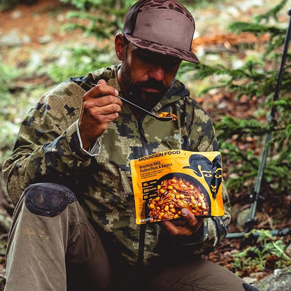 BIGHORN Mountain Food Bourbon BBQ Pulled Pork and Beans - premium freeze dried meals for backpacking food - dehydrated camping food for backpacking meals - 2 Servings