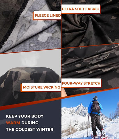 CL convallaria Thermal Underwear Long Johns Set Mens Winter Gift Hunting Gear Sport Base Layer Bottom Top