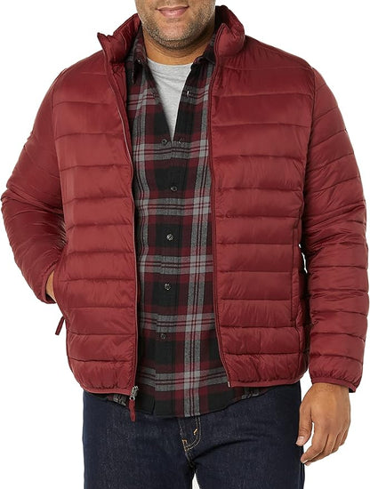 Amazon Essentials Men's Packable Lightweight Water-Resistant Puffer Jacket (Available in Big & Tall)