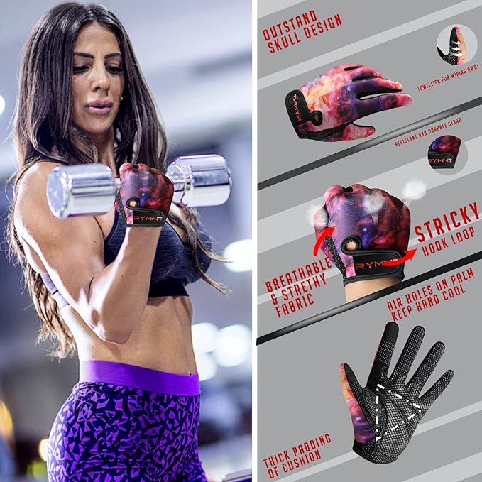 ZEROFIRE Workout Gloves for Women Men - Weight Lifting Gloves with Full Palm Protection & Extra Grip for Women Gym, Weightlifting, Weight Lift, Rowing, Exercise, Sport, Cycling