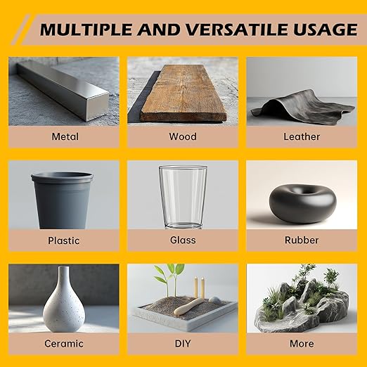 Metal Super Glue Liquid, Clear Instant Cyanoacrylate Adhesive for Metal Repair, All Purpose CA Glue for Shoe Ceramic Repair Plastic Leather Glass Wood Steel Pottery Porcelain Fletching Waterproof