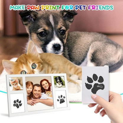 75ml Black Baby Hand and Footprint Ink Kit, Baby Handprint Footprint Paint for Newborn Keepsake, Dog Cat Paw Print Kit, Washable, Non Toxic Acid-Free, Safe Gentle for Ideal New Mom Gifts