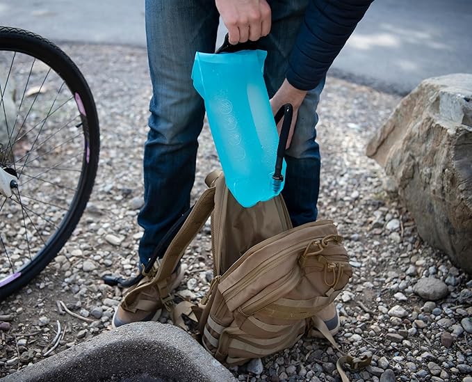 MARCHWAY 2L/2.5L/3L TPU Hydration Bladder, Ultra Durable Water Reservoir Bag with Insulated Tube for Hydration Pack for Cycling, Hiking, Running, Climbing, Biking