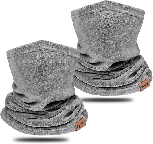 Neck Warmer Winter Neck Gaiter Face Mask Balaclavas for Women Men, Soft Fleece Face Cover Mask for Skiing Motorcycle-2 Pack