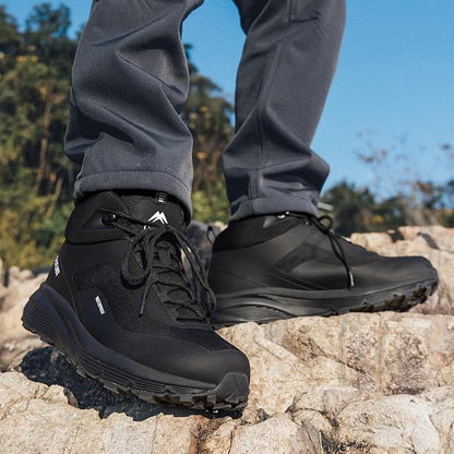 Men's Waterproof Hiking Boots Lightweight Comfortable Breathable Outdoor All-Terrain Trekking Ankle Boots