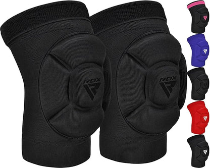 RDX Knee Pads for Work, Oeko TEX Certified, Anti-Slip Protective Thick Padded Foam Pad, Collision Avoidance Sleeves Pair, MMA Muay Thai Grappling Volleyball Football Wrestling Gardening.