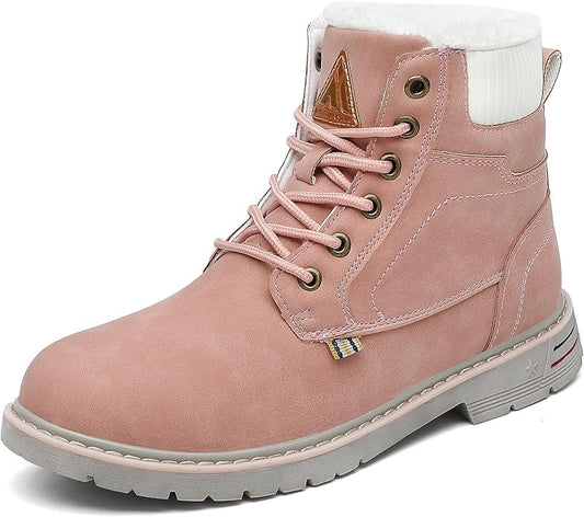 Mishansha Men's Waterproof Snow Boots, Insulated Warm Lined Winter Boot for Cold Weather, Non-Slip Outdoor Trekking Hiking Shoes Size 4-13.5