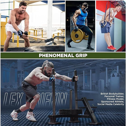 RDX Weight Lifting Gloves Gym Fitness Workout, Anti Slip Padded Palm Elasticated Strength Training Equipment Men Women Half Finger Exercise Bodybuilding Calisthenics Cycling Rowing Climbing